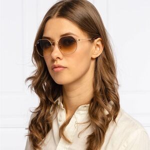 Ray-Ban Gold Frame Sunglasses